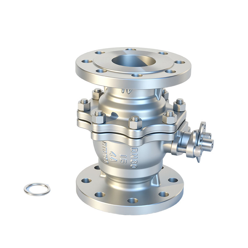 DN80 16Bar Flanged Stainless Steel Material Ball Valve